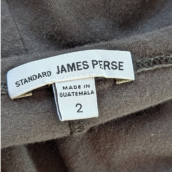 James Perse Black Skinny Sheath Ruched Midi Dress Sz S - Picture 7 of 7